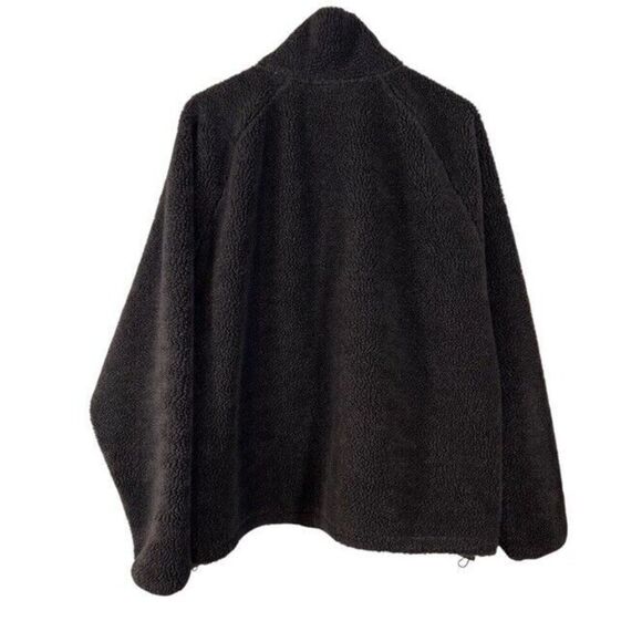 Essentials Fear of God Sherpa Fleece Full Zip Womens Mens Large Gray Oversized - Picture 2 of 12